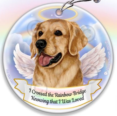 Golden Retriever  Rainbow Bridge Memorial Ornament